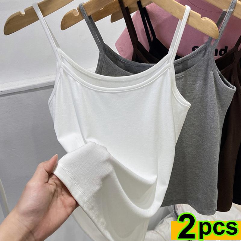 Camisoles & Tanks 1/2Pcs Women Summer Girl Sexy Strap Cotton Sleeveless Thin Camisole Vest Solid Top Simple Base Tops Female Undies, Black-1pcs 
Camisoles & Tanks 1/2Pcs Women Summer Girl Sexy Strap Cotton Sleeveless Thin Camisole Vest Solid Top Simple Base Tops Female Undies, Black-1pcs
