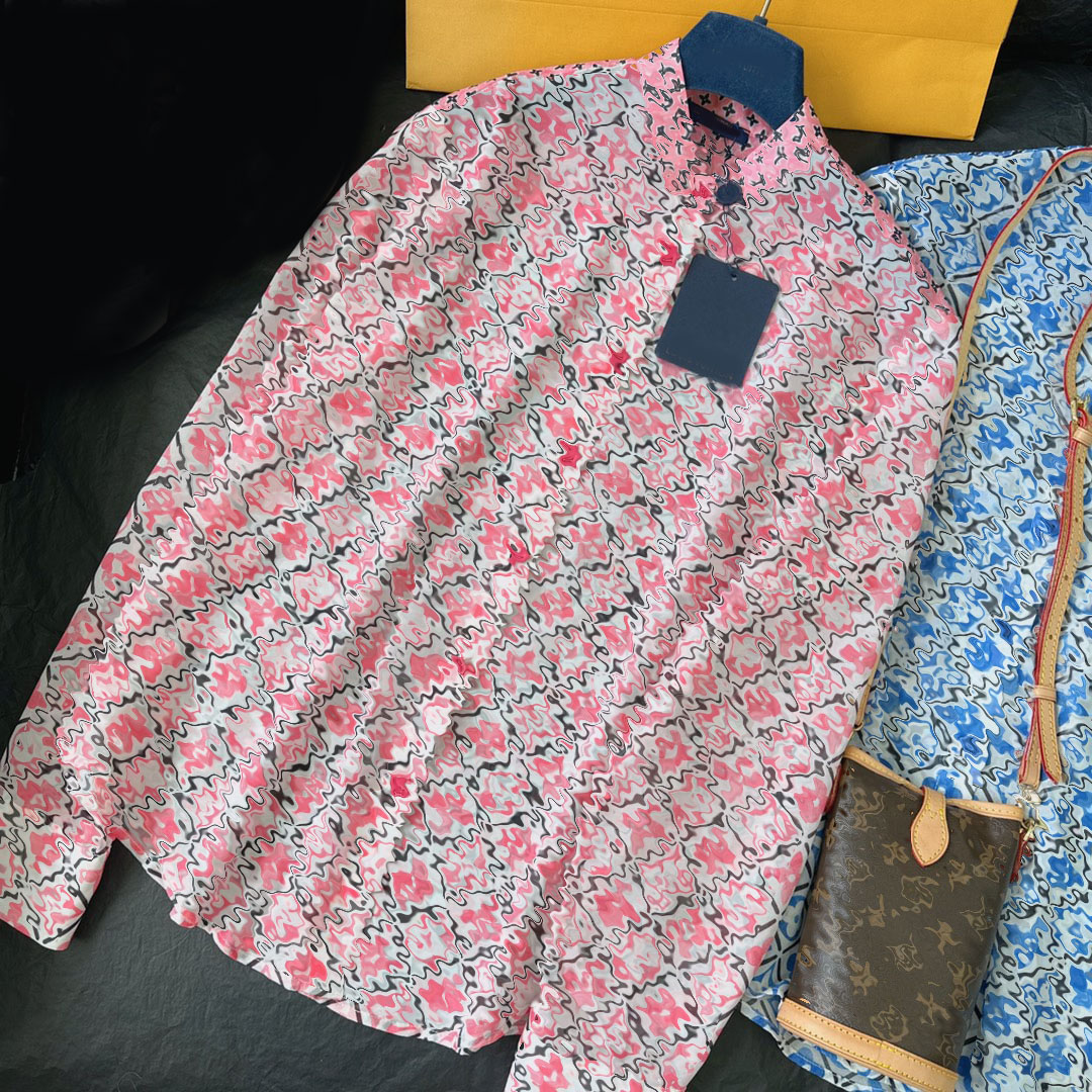2023 Runway Designer Women' Shirts Print Pattern Turn Down Collar Long Sleeve Pockets Blouse Casual Button Up Design Shirts, Pink
2023 Runway Designer Women' Shirts Print Pattern Turn Down Collar Long Sleeve Pockets Blouse Casual Button Up Design Shirts, Pink