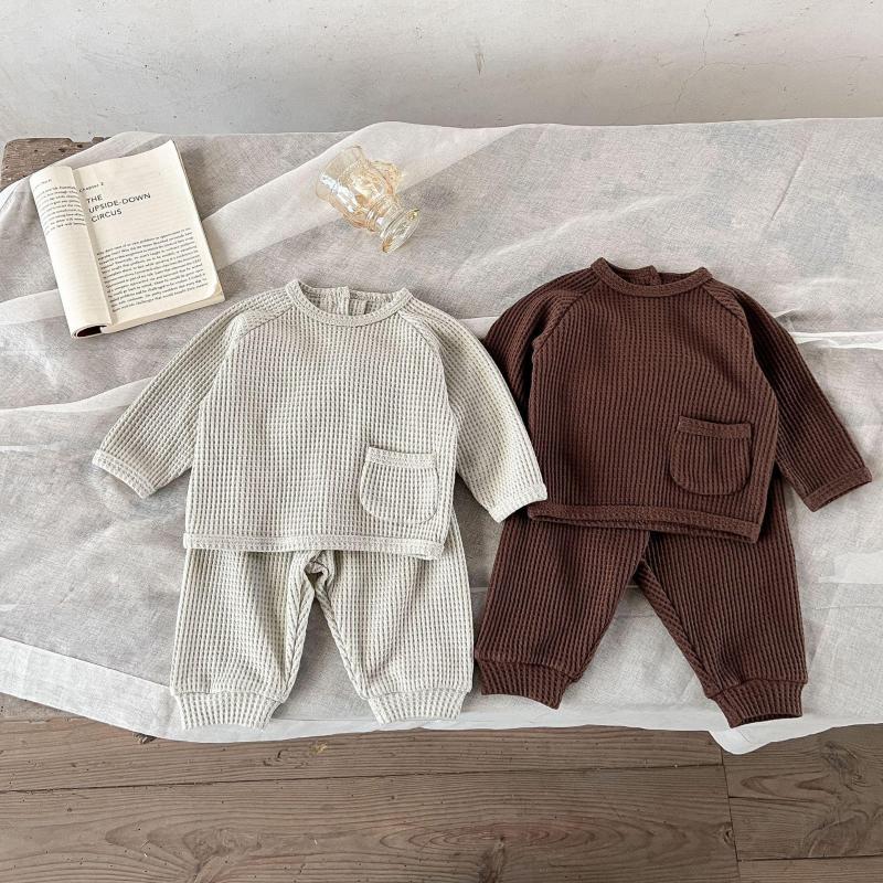 Clothing Sets Baby Clothes Spring Autumn Waffle Long Sleeves T-Shirts Trousers Outfits For Born Infant Boys Girls Solid Costumes 0-24m, Zhbb040204
Clothing Sets Baby Clothes Spring Autumn Waffle Long Sleeves T-Shirts Trousers Outfits For Born Infant Boys Girls Solid Costumes 0-24m, Zhbb040204