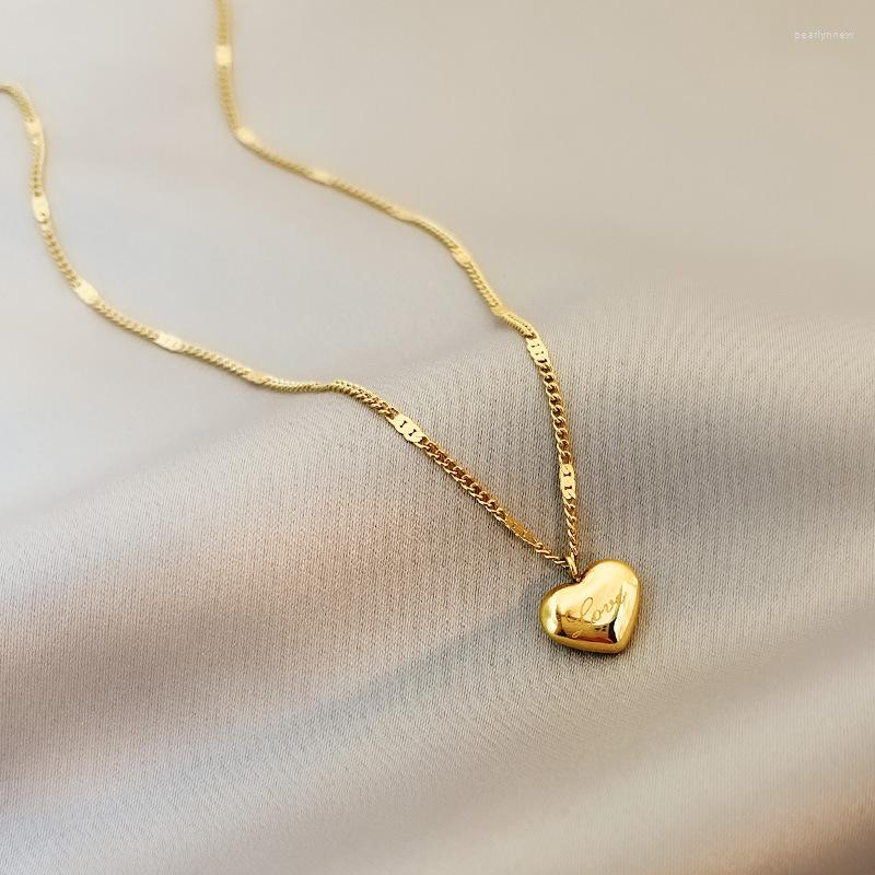 Chains Summer Style Stainless Steel Love Necklace Clavicle Chain 18K Gold Color For Women Fashion Jewelry Gift
Chains Summer Style Stainless Steel Love Necklace Clavicle Chain 18K Gold Color For Women Fashion Jewelry Gift