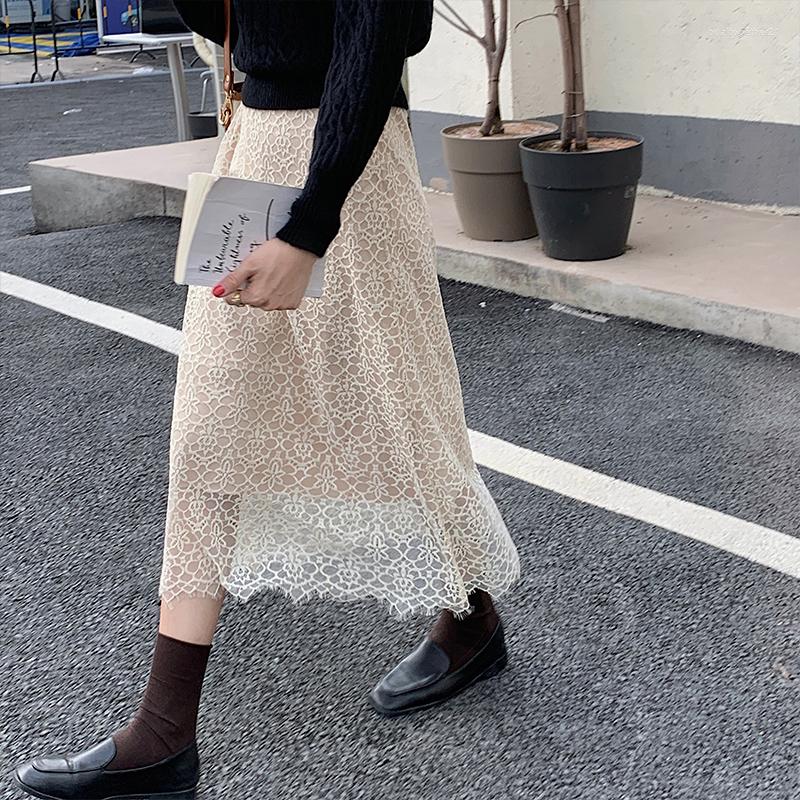 Skirts Autumn Winter Elegant Lace Floral Patchwork Knitting Skirt For Women High Waist Aline Long Lady French Style Knitted, Black
Skirts Autumn Winter Elegant Lace Floral Patchwork Knitting Skirt For Women High Waist Aline Long Lady French Style Knitted, Black