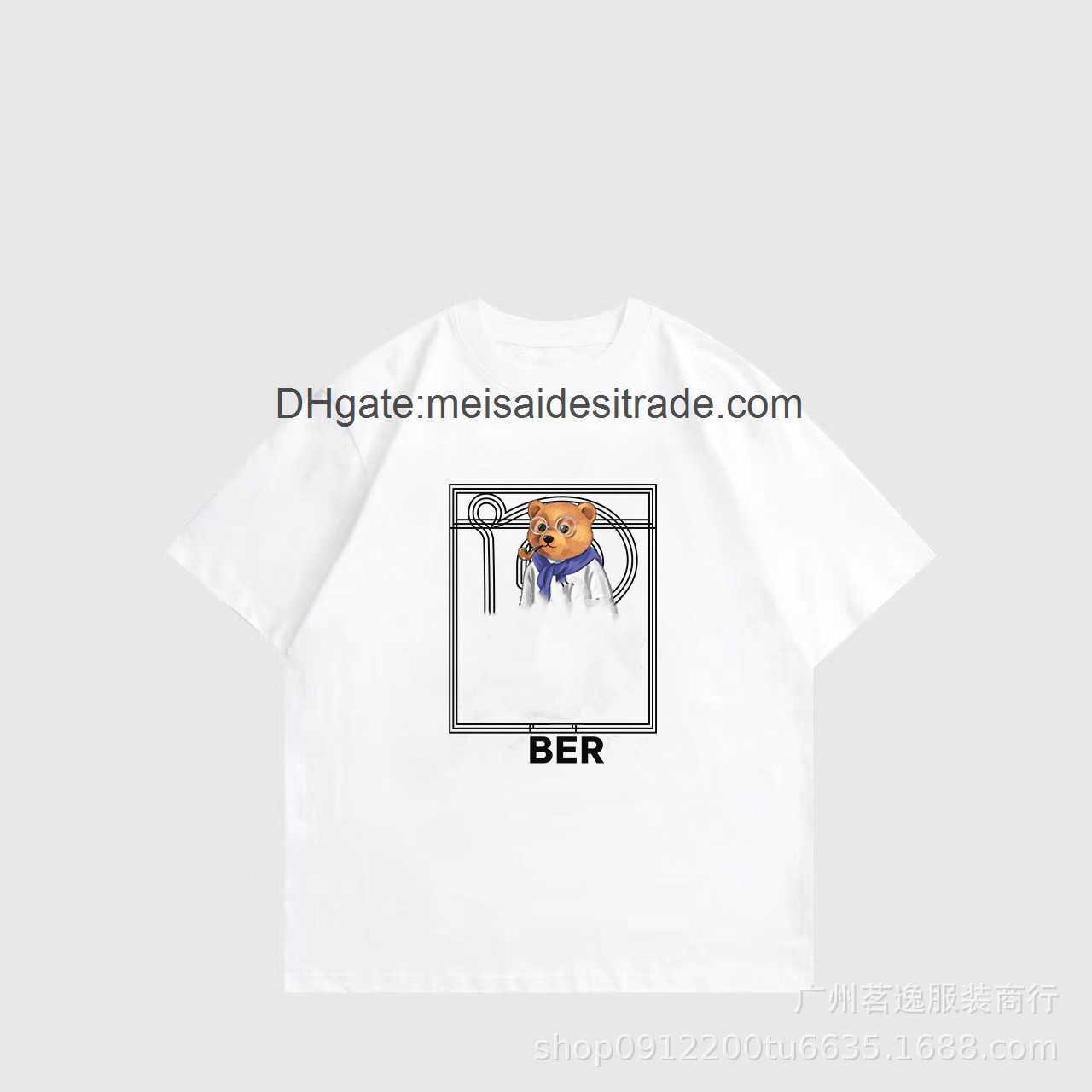 AAAAA Designer Luxury T-shirt Bur Brand The correct version BU family's new Little Bear printed round neck T-shirt is a casual high street versatile couple, Black
AAAAA Designer Luxury T-shirt Bur Brand The correct version BU family's new Little Bear printed round neck T-shirt is a casual high street versatile couple, Black
