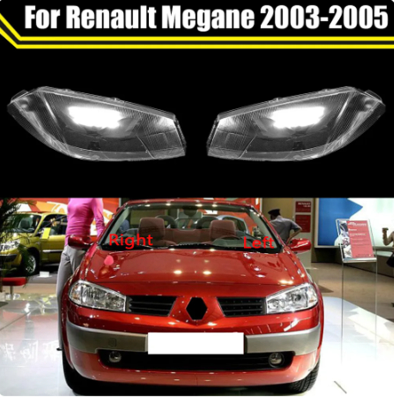 Front Glass Lens Lamp Shade Shell For Renault Megane 2003-2005 Transparent Auto Light Case Headlight Cover Headlamp Caps
Front Glass Lens Lamp Shade Shell For Renault Megane 2003-2005 Transparent Auto Light Case Headlight Cover Headlamp Caps