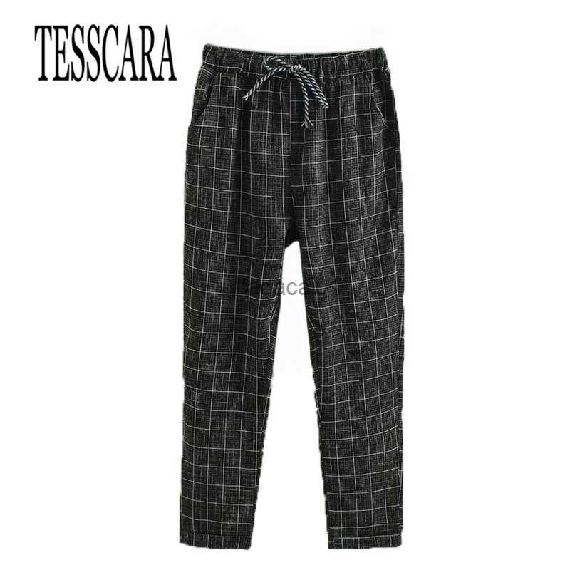 TESSCARA Women Plaid Casual Pants Capris Good Quality Female Fashion Bottoms Trousers Spring Summer Harem Pant Plus Size S3XL L230621, Dark grey
TESSCARA Women Plaid Casual Pants Capris Good Quality Female Fashion Bottoms Trousers Spring Summer Harem Pant Plus Size S3XL L230621, Dark grey