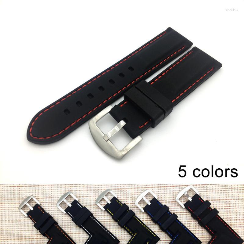 Watch Bands 22/24 Mm Fashion Rubber Strap Durable Souple Sport Noir Caoutchouc De Silicone Bande Montre Bracelet Band
Watch Bands 22/24 Mm Fashion Rubber Strap Durable Souple Sport Noir Caoutchouc De Silicone Bande Montre Bracelet Band