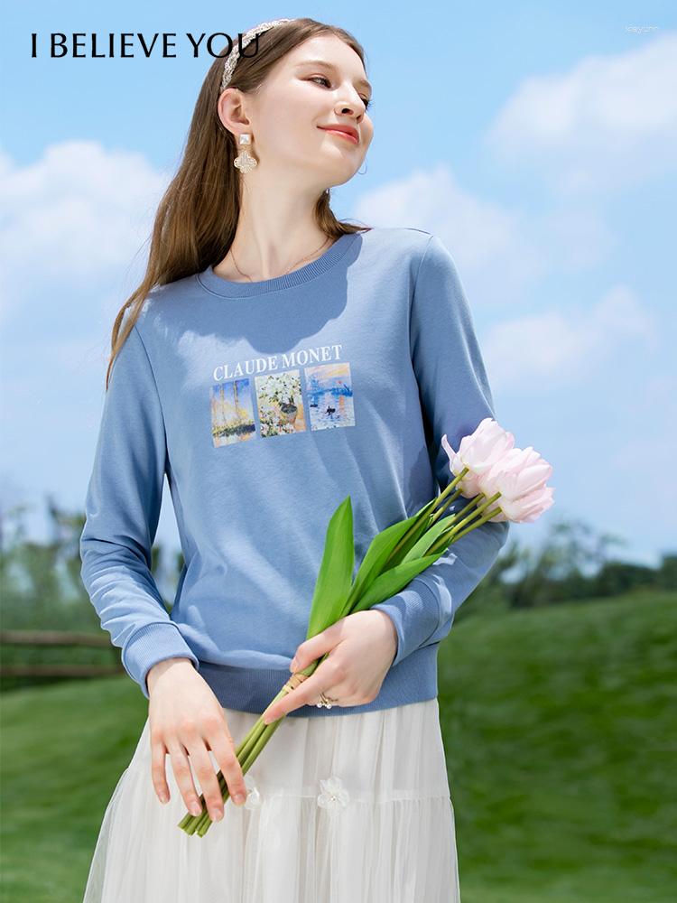 Women's Hoodies I BELIEVE YOU Autumn Pullover Hoodie For Women Gentle Loose Oneck Long Sleeves Printed Sweatshirts Casual Female Tops, Blue
Women's Hoodies I BELIEVE YOU Autumn Pullover Hoodie For Women Gentle Loose Oneck Long Sleeves Printed Sweatshirts Casual Female Tops, Blue