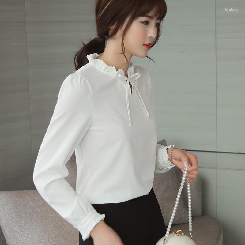 Women' Blouses Blouse Shirt Spring Summer Autumn Women Clothing Long Sleeve Chiffon Korean Stand Neck Lace-up Solid Color White Top, Black
Women' Blouses Blouse Shirt Spring Summer Autumn Women Clothing Long Sleeve Chiffon Korean Stand Neck Lace-up Solid Color White Top, Black