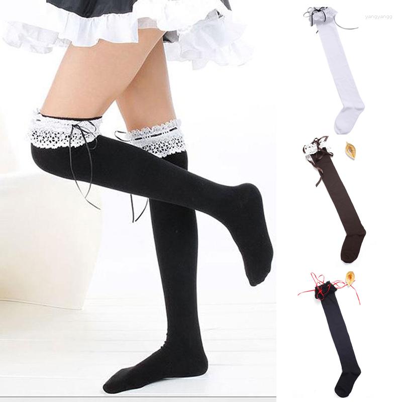 Women Socks Girls Lace Bow Kawaii Lolita Thigh High Stockings For Boot Over Keen Cotton Knee 4 Colors Medias, Black2096
Women Socks Girls Lace Bow Kawaii Lolita Thigh High Stockings For Boot Over Keen Cotton Knee 4 Colors Medias, Black2096