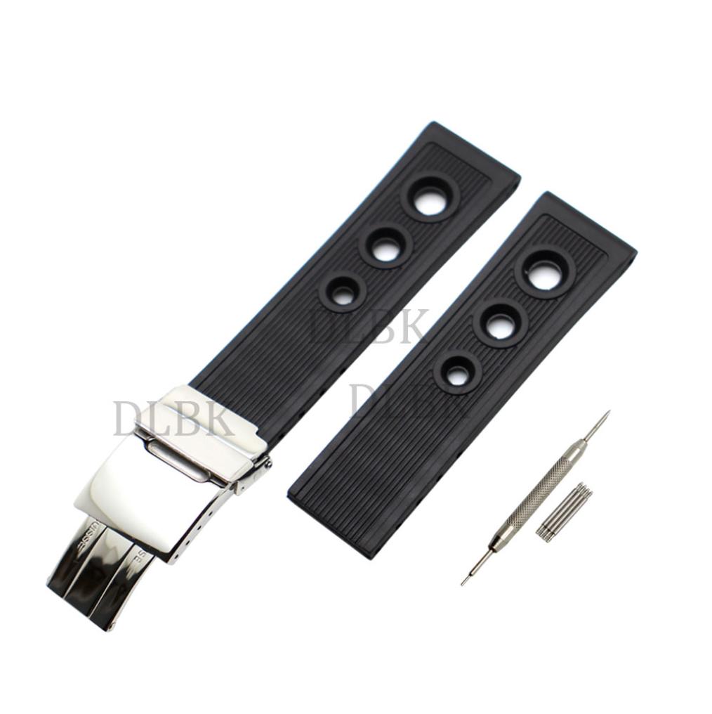 22mm 24mm Black Hole Section Sport Bracelet Waterproof Diving Silicone Rubber Watch Band Strap Stainless Steel Buckle for Breitlin2747901
22mm 24mm Black Hole Section Sport Bracelet Waterproof Diving Silicone Rubber Watch Band Strap Stainless Steel Buckle for Breitlin2747901