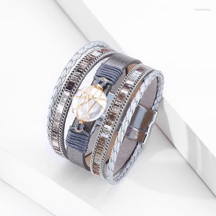 Bangle ORNAPEADIA Multi-layer Woven Bracelet For Women Bohemian Pu Retro Pearl Piece Magnetic Clasp Wholesale Bangles
Bangle ORNAPEADIA Multi-layer Woven Bracelet For Women Bohemian Pu Retro Pearl Piece Magnetic Clasp Wholesale Bangles