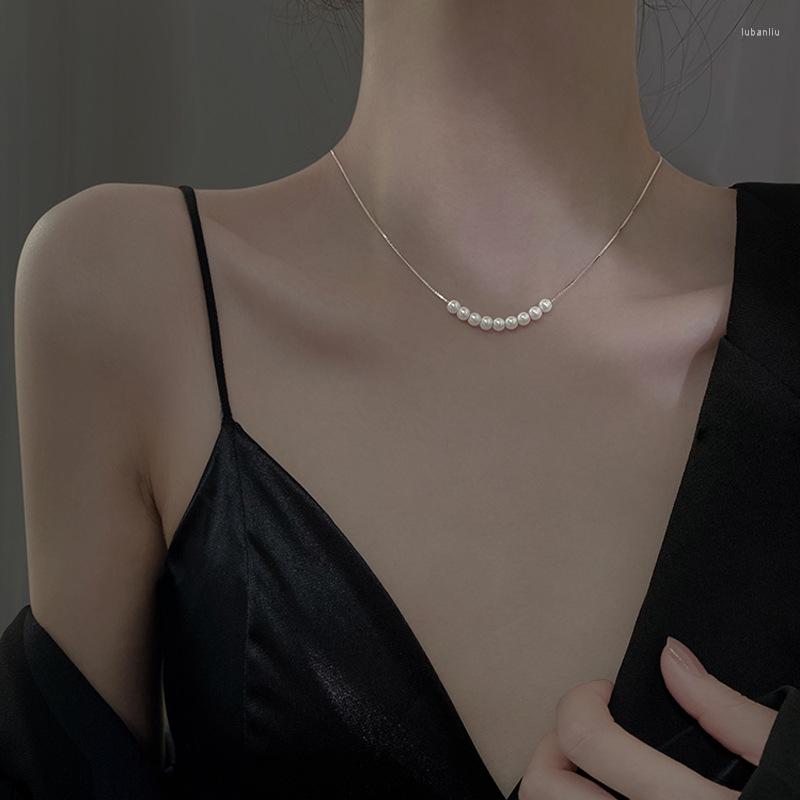 Chains Pearl Necklace Women's High-end Design Sense Summer Simple Clavicle Chain All-match Temperament Fashion Luxury
Chains Pearl Necklace Women's High-end Design Sense Summer Simple Clavicle Chain All-match Temperament Fashion Luxury