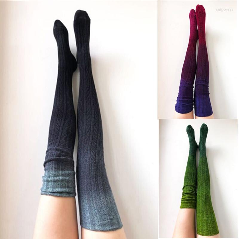 Women Socks Womens Knitted Stockings Gradient Color Long Tube Woolen Stocking For Wine Red/Green/Gray
Women Socks Womens Knitted Stockings Gradient Color Long Tube Woolen Stocking For Wine Red/Green/Gray