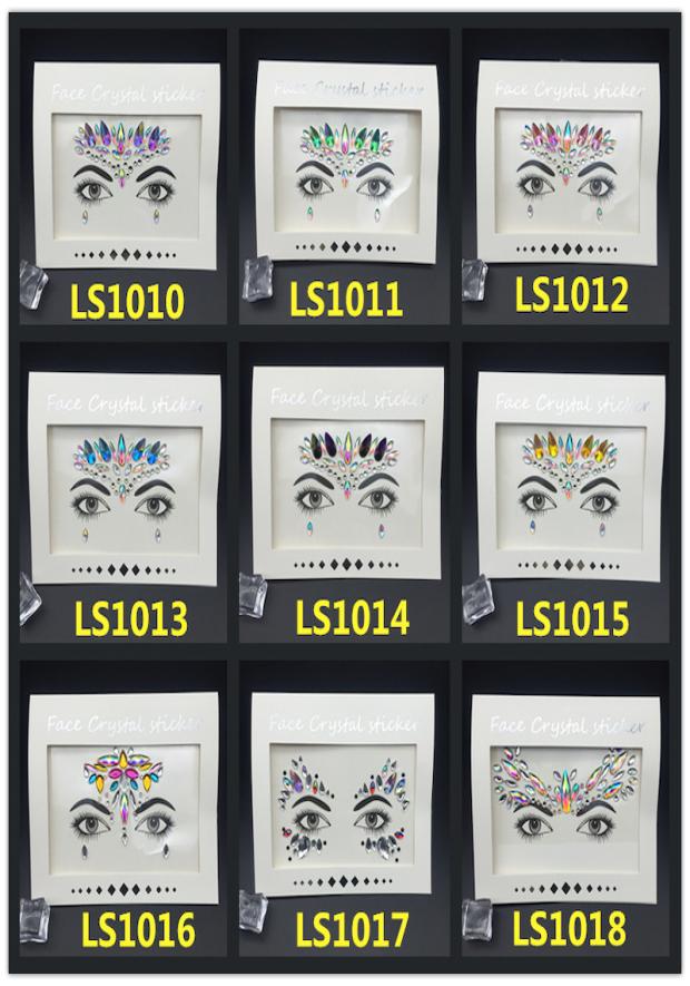 47 styles 3D Crystal Glitter Jewels Tattoo Sticker Women Fashion Face Body Gems Gypsy Festival Adornment Party Makeup Beauty Stick3361083
47 styles 3D Crystal Glitter Jewels Tattoo Sticker Women Fashion Face Body Gems Gypsy Festival Adornment Party Makeup Beauty Stick3361083