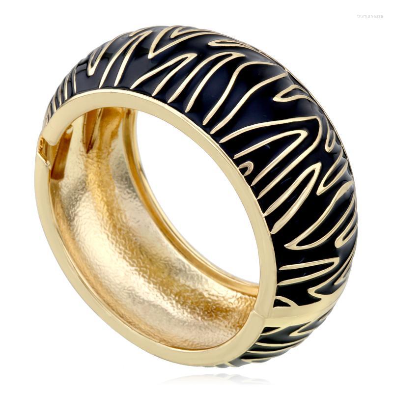 Bangle HAHATOTO Trendy Round Statement Striped Enamel Gold Plated For Women Fashion Jewelry Party Wedding Raym22
Bangle HAHATOTO Trendy Round Statement Striped Enamel Gold Plated For Women Fashion Jewelry Party Wedding Raym22