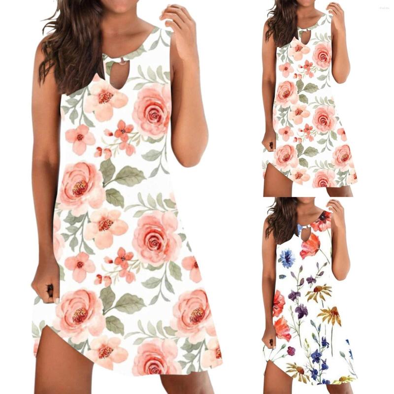 Casual Dresses Women' Sleeveless Floral Print Sundress Summer Women Fitted, White
Casual Dresses Women' Sleeveless Floral Print Sundress Summer Women Fitted, White