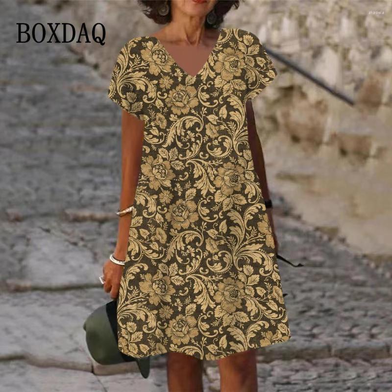 Casual Dresses Plant Flowers 3D Print Dress Vintage Summer 2023 Women' Short Sleeve V Neck Pullover Sundress Oversized Clothing, Dv117
Casual Dresses Plant Flowers 3D Print Dress Vintage Summer 2023 Women' Short Sleeve V Neck Pullover Sundress Oversized Clothing, Dv117