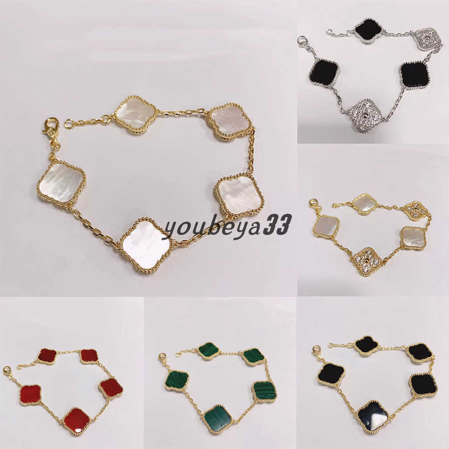 925 silver Designer Lucky Elegant Charm Bracelet Cleef Fashion Vintage 5 motifs Bracelets Clover Leaf Necklace Luxury Design Wedding Jewelry Van 4/four flower gifts
925 silver Designer Lucky Elegant Charm Bracelet Cleef Fashion Vintage 5 motifs Bracelets Clover Leaf Necklace Luxury Design Wedding Jewelry Van 4/four flower gifts