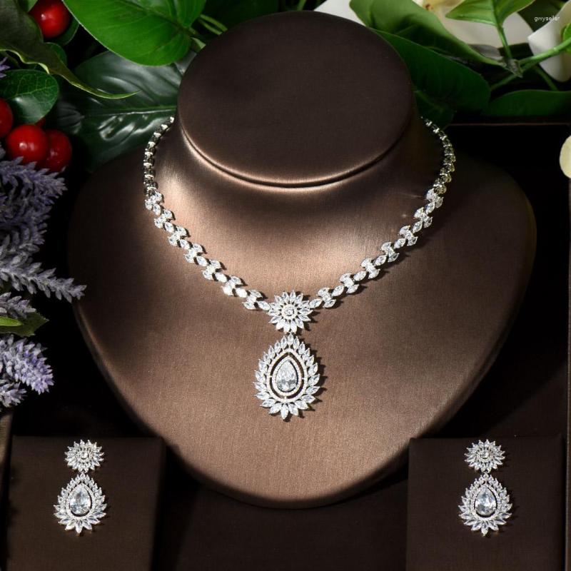 Necklace Earrings Set Fashion Tear Water Drop Design Simple Cubic Zirconia Pendant And For Women N-1445, Picture shown
Necklace Earrings Set Fashion Tear Water Drop Design Simple Cubic Zirconia Pendant And For Women N-1445, Picture shown