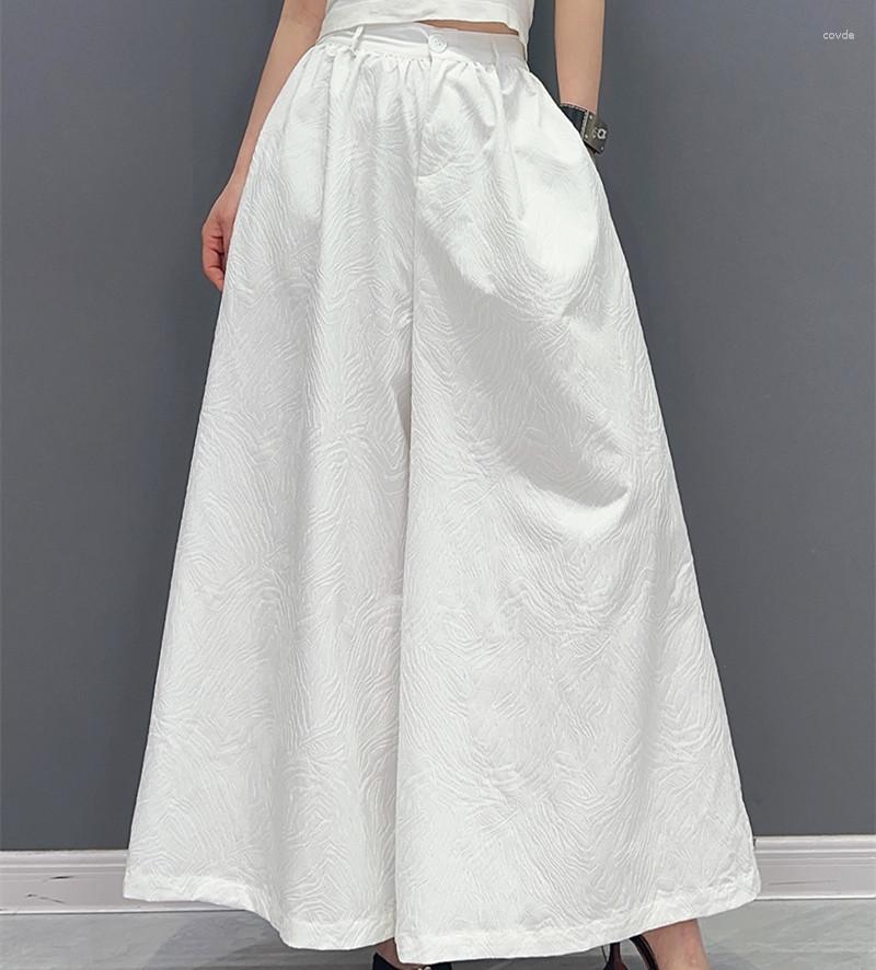 Women's Pants Elegant Solid Color Wide Leg For Women Spring Summer Thin Trousers High Waist Casual Ankle Length, Black
Women's Pants Elegant Solid Color Wide Leg For Women Spring Summer Thin Trousers High Waist Casual Ankle Length, Black