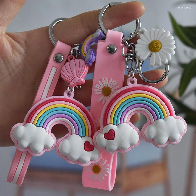Keychains Rainbow Anime PVC Daisy Keyring Key Chain Fashion Holder Kids Xmas Gift Party Favor Drop
Keychains Rainbow Anime PVC Daisy Keyring Key Chain Fashion Holder Kids Xmas Gift Party Favor Drop