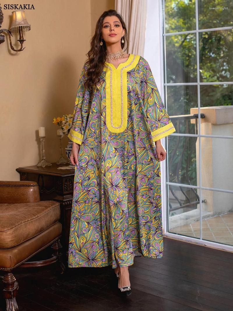 Ethnic Clothing Eid Dress For Woman Vintage Print Abaya Dubai Turkey Muslim Hijab Fashion Diamonds Modest Party Dresses Ramadan 2023
Ethnic Clothing Eid Dress For Woman Vintage Print Abaya Dubai Turkey Muslim Hijab Fashion Diamonds Modest Party Dresses Ramadan 2023
