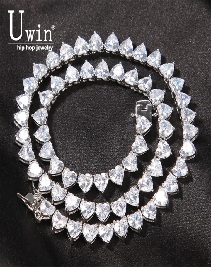 Pendant Necklaces Uwin Heart Tennis Chain 6mm Choker Micro Paved Iced Out Cubic Zirconia Luxury Bling Charm Vintage Short Necklace9268883
Pendant Necklaces Uwin Heart Tennis Chain 6mm Choker Micro Paved Iced Out Cubic Zirconia Luxury Bling Charm Vintage Short Necklace9268883