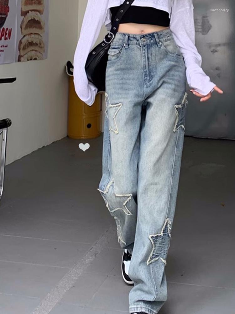 Women' Jeans Y2K 2023 High Street Trend Harajuku Star Women' Waist Casual Slim Korean Style Straight Loose Trousers, Blue
Women' Jeans Y2K 2023 High Street Trend Harajuku Star Women' Waist Casual Slim Korean Style Straight Loose Trousers, Blue