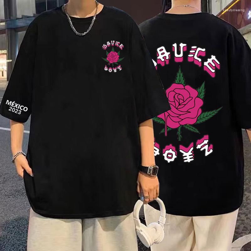 Men's T Shirts Limited American Rapper Eladio Carrion T-shirts Men Women High Quality Sauce Boyz Music Shirt Rose Flower Graphic, Red
Men's T Shirts Limited American Rapper Eladio Carrion T-shirts Men Women High Quality Sauce Boyz Music Shirt Rose Flower Graphic, Red