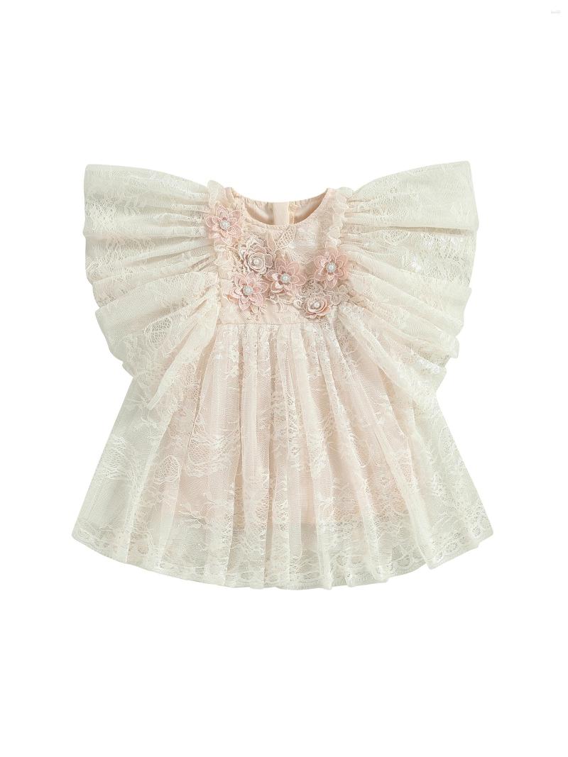 Girl Dresses Adorable Baby Lace Dress With 3D Flower Embroidery And Flutter Sleeves - Perfect Summer Princess Outfit In Tulle, Creamy
Girl Dresses Adorable Baby Lace Dress With 3D Flower Embroidery And Flutter Sleeves - Perfect Summer Princess Outfit In Tulle, Creamy
