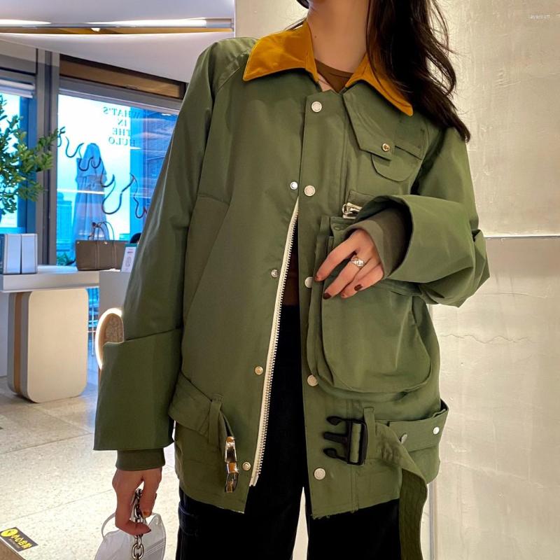 Women' Jackets 2023SS Spring Luxury Women High Quality Pockets Casual Jacket Female Chic Coat Overcoat Gdnz 1.31, Army green
Women' Jackets 2023SS Spring Luxury Women High Quality Pockets Casual Jacket Female Chic Coat Overcoat Gdnz 1.31, Army green