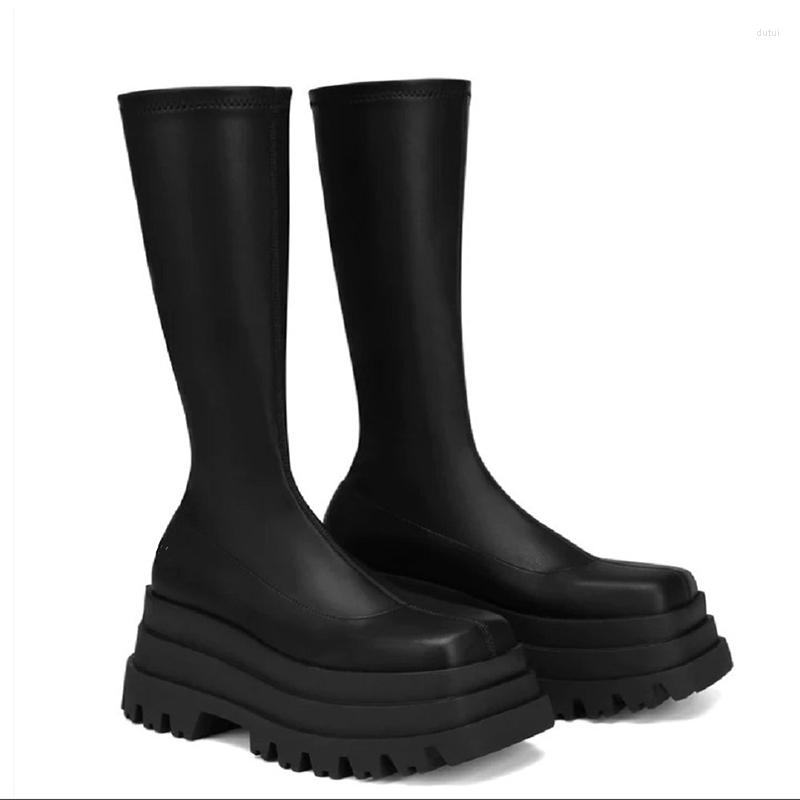 Boots Termainoov Winter Black Platform Stretch Mid-Calf Chunky Wedges Round Toe Ankle Super High Women Shoes, Black b
Boots Termainoov Winter Black Platform Stretch Mid-Calf Chunky Wedges Round Toe Ankle Super High Women Shoes, Black b