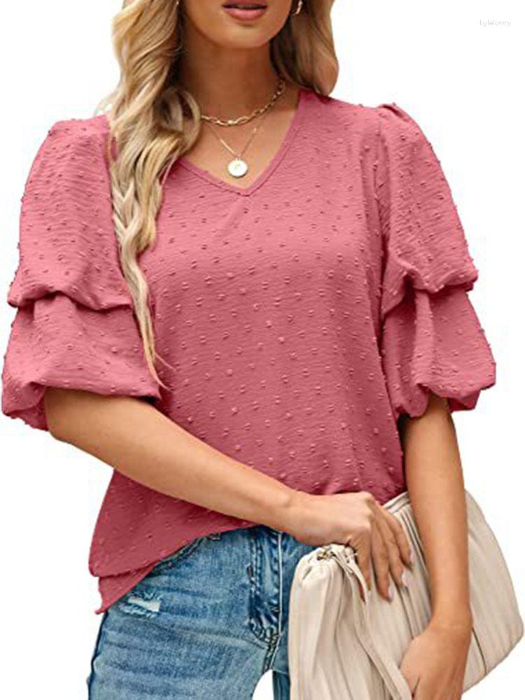 Women's Blouses 2023 Summer Chiffon For Women Fashion V Neck Lantern Sleeve Loose Casual Tops Elegant Office Work Lady Shirts, White
Women's Blouses 2023 Summer Chiffon For Women Fashion V Neck Lantern Sleeve Loose Casual Tops Elegant Office Work Lady Shirts, White