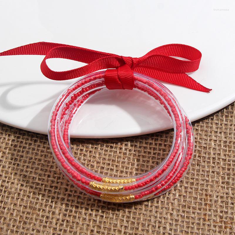 Bangle 5 PCS/Set Glitter Jelly Bangles 32 Color Beads Filled Silicone Plastic Bowknot Women Girls All Weather WholesaleBangle Raym22
Bangle 5 PCS/Set Glitter Jelly Bangles 32 Color Beads Filled Silicone Plastic Bowknot Women Girls All Weather WholesaleBangle Raym22