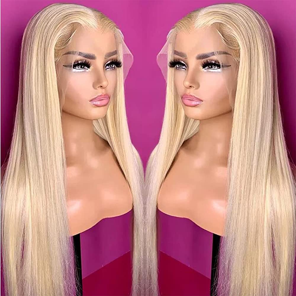 Transparent Honey Blonde 613 Lace Frontal Wig Human Hair Bone Straight 13x4 Lace Front Human Hair Wigs for Women
Transparent Honey Blonde 613 Lace Frontal Wig Human Hair Bone Straight 13x4 Lace Front Human Hair Wigs for Women