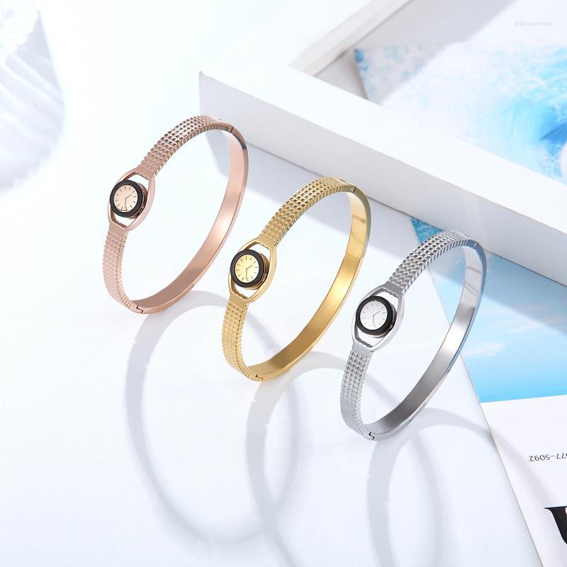 Bangle Arrival Imitation Watch Shape Woman Bracelet Stainless Steel Jewelry Gift For Women Raym22
Bangle Arrival Imitation Watch Shape Woman Bracelet Stainless Steel Jewelry Gift For Women Raym22