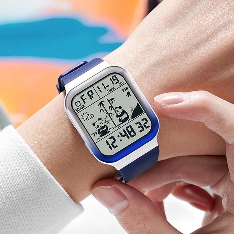 Wristwatches Unisex Digital Watches 50M Waterproof Luminous Sport Watch Square Panda Gradient Dial Alarm Clock For Women Men, Black
Wristwatches Unisex Digital Watches 50M Waterproof Luminous Sport Watch Square Panda Gradient Dial Alarm Clock For Women Men, Black