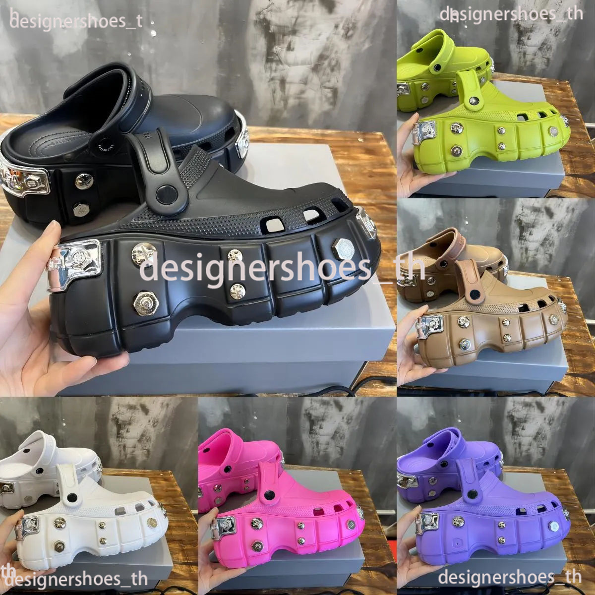 Designer Sandal Womens Hardcroc Sandals Rubber Slippers Slip on Platform Slides Tone Fashion Waterproof Sandal Slide Size 35-45
Designer Sandal Womens Hardcroc Sandals Rubber Slippers Slip on Platform Slides Tone Fashion Waterproof Sandal Slide Size 35-45