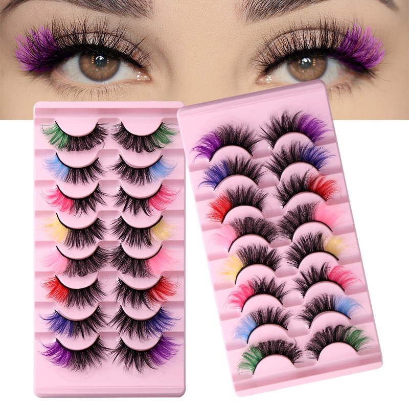 Multilayer Thick Colored False Eyelashes for Cosplay Halloween Handmade Reusable Curled Colorful Fake Lashes Extensions
Multilayer Thick Colored False Eyelashes for Cosplay Halloween Handmade Reusable Curled Colorful Fake Lashes Extensions