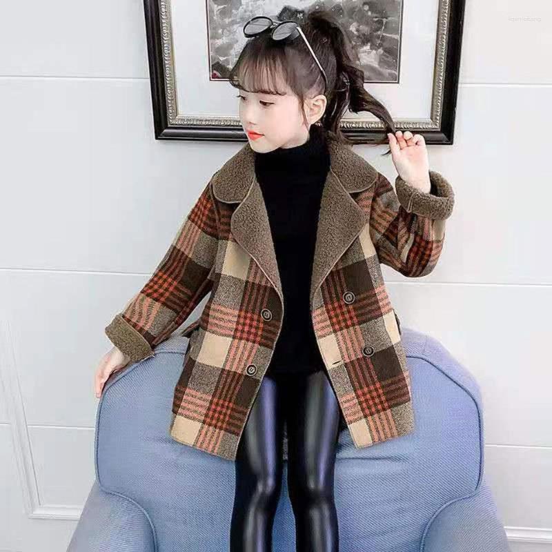 Jackets 2023 Turn-down Collar Autumn Winter Teenage Girls Woollen Coats Thicken Warm Mid Long Grid Kids Baby Girl Outerwear, Picture shown
Jackets 2023 Turn-down Collar Autumn Winter Teenage Girls Woollen Coats Thicken Warm Mid Long Grid Kids Baby Girl Outerwear, Picture shown