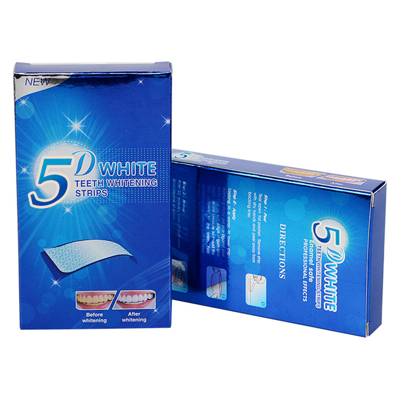 Face Care Devices 5D Gel Teeth Whitening Strips Tandheelkundige Kit Mondhygine Strip Voor Valse Tanden Veneers Tandarts Seks Witter 230621