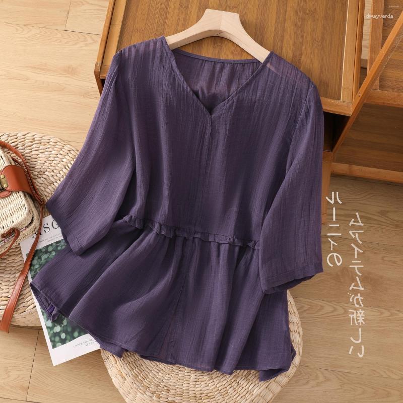 Women's Blouses Women's Limiguyue Literary Thin V Neck Casual Green Blouse Women Summer Half Sleeve Ruffles Elegant Tops Solid Tees
Women's Blouses Women's Limiguyue Literary Thin V Neck Casual Green Blouse Women Summer Half Sleeve Ruffles Elegant Tops Solid Tees