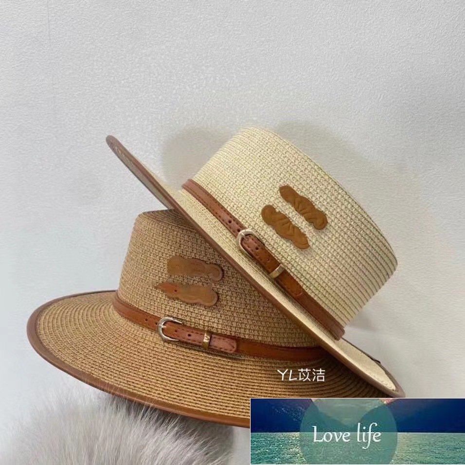 Spring and Summer Sun-Proof Sun Protection Girl's Cap Fashion All-Match British Flat Straw Hat Belt Straw Tourist Hats Classic
Spring and Summer Sun-Proof Sun Protection Girl's Cap Fashion All-Match British Flat Straw Hat Belt Straw Tourist Hats Classic