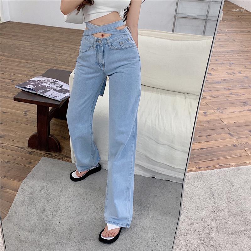 Women' Jeans Women Vintage Washed Wide-leg Pants Fashion Cross Lace-up High Waist Korean Streetwear Blue Lady Denim Trousers Classic
Women' Jeans Women Vintage Washed Wide-leg Pants Fashion Cross Lace-up High Waist Korean Streetwear Blue Lady Denim Trousers Classic