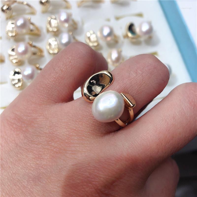 Cluster Rings 9-10MM Real Freshwater Pearl Ring Adjustable Finger Free Size Jewelry Women Female Girl Party Gift 10pcs/lot
Cluster Rings 9-10MM Real Freshwater Pearl Ring Adjustable Finger Free Size Jewelry Women Female Girl Party Gift 10pcs/lot