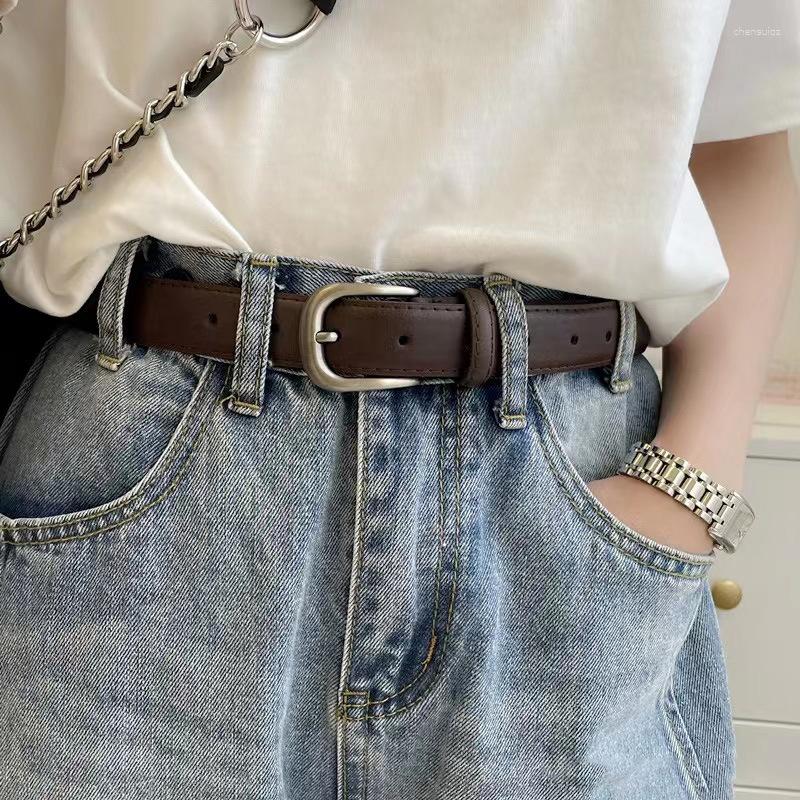Belts Women Belt Genuine Leather Ladies Thin Fashion High Quality Female Jeans Windbreaker Waistband Mens, Black
Belts Women Belt Genuine Leather Ladies Thin Fashion High Quality Female Jeans Windbreaker Waistband Mens, Black
