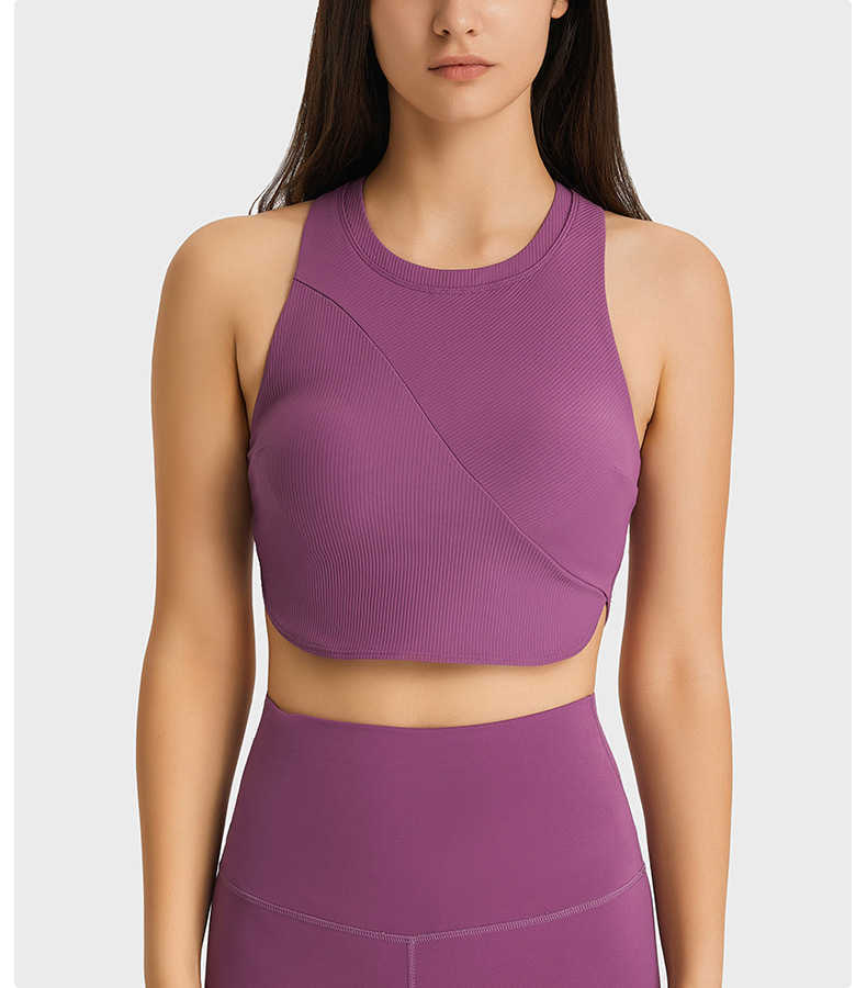 L-018 Yoga Yoga Fitness Tank Top Womens Clothing Gym Sports Top Women Vest Tennis Female Rib Fabric High Collar Elastic Underwear Bra Summer, 12
L-018 Yoga Yoga Fitness Tank Top Womens Clothing Gym Sports Top Women Vest Tennis Female Rib Fabric High Collar Elastic Underwear Bra Summer, 12