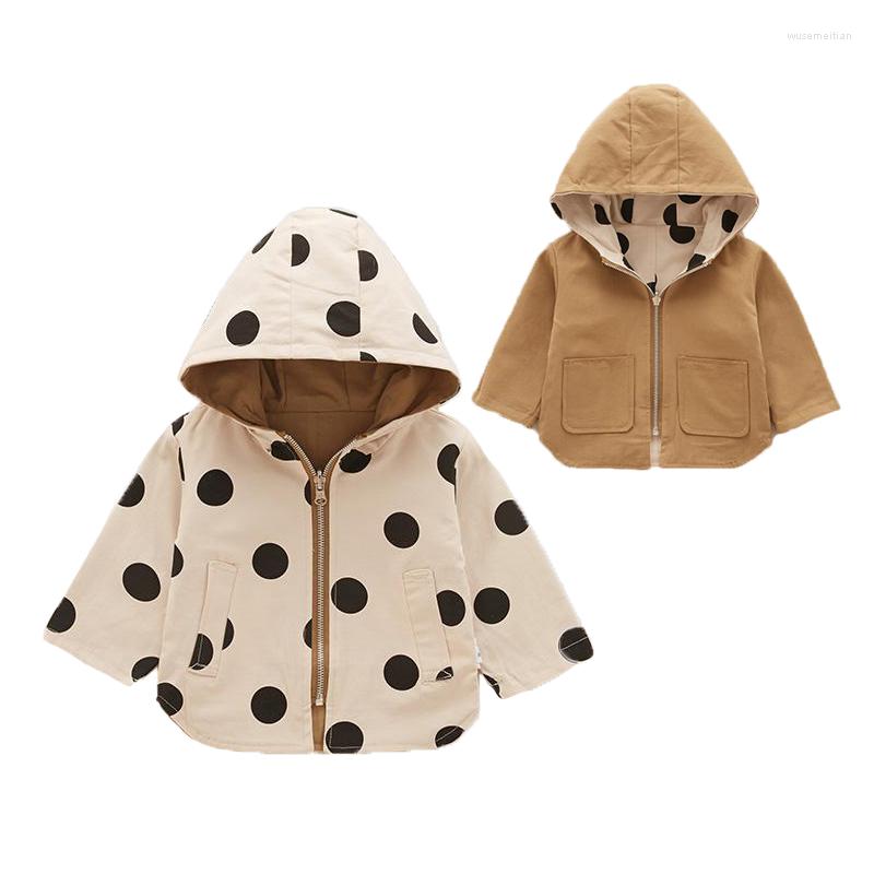 Jackets Spring Autumn Girls Coats Polka Dot Print Double Sided Wear Breathable Fabrics Kids Recreational Outerwear For 1-5 Years Old, Ct149
Jackets Spring Autumn Girls Coats Polka Dot Print Double Sided Wear Breathable Fabrics Kids Recreational Outerwear For 1-5 Years Old, Ct149
