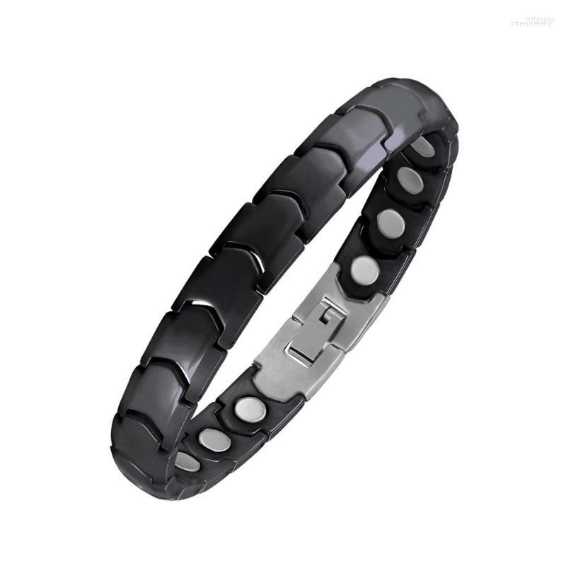 Link Bracelets Moocare White Ceramic Magnetic Therapy Bracelet Bio Elements Energy Germanium Charms Bangles For Women Men
Link Bracelets Moocare White Ceramic Magnetic Therapy Bracelet Bio Elements Energy Germanium Charms Bangles For Women Men