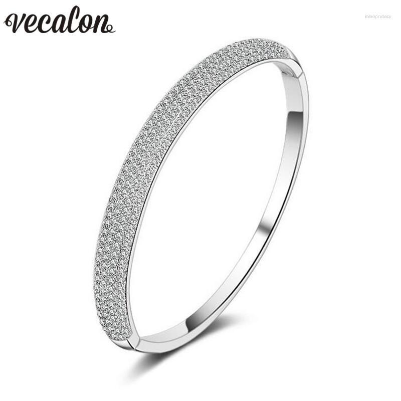 Bangle Vecalon 2023 Pave Setting 5A Cubic Zirconia Baguette Bracelet Silver Color White Gold Filled Womens Accessaries Jewelry
Bangle Vecalon 2023 Pave Setting 5A Cubic Zirconia Baguette Bracelet Silver Color White Gold Filled Womens Accessaries Jewelry