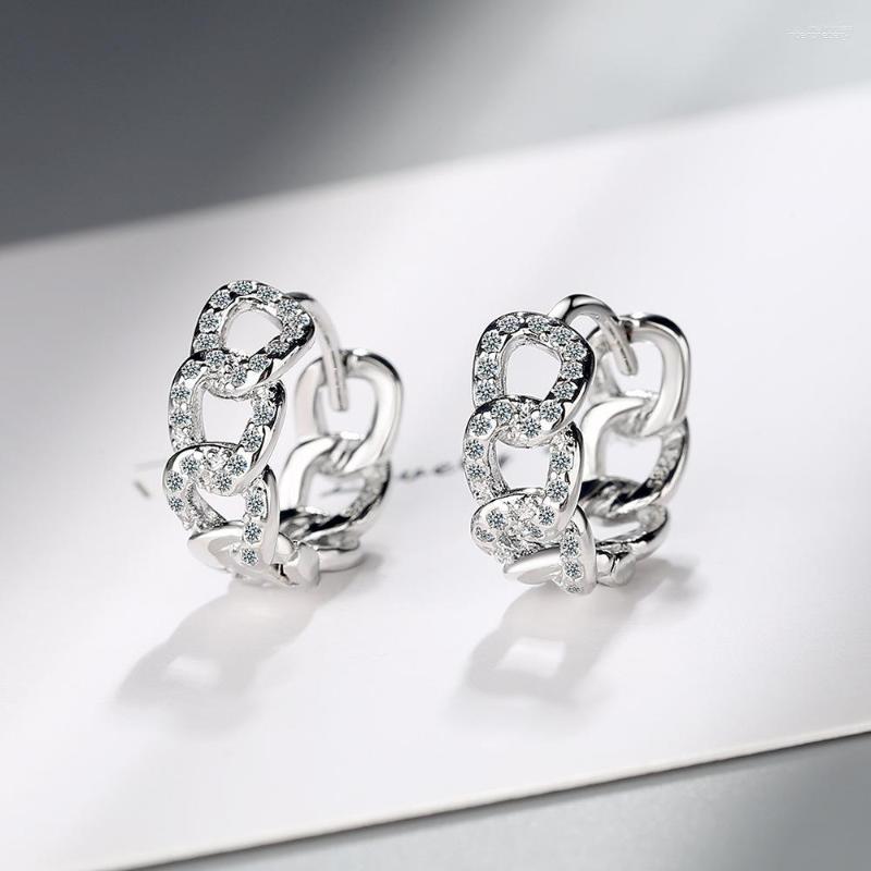Hoop Earrings Fashion Chain Design Hollow Out For Party Gifts Personality Cubic Zircon Small Earring Jewelry
Hoop Earrings Fashion Chain Design Hollow Out For Party Gifts Personality Cubic Zircon Small Earring Jewelry